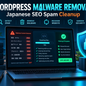Japanese SEO Spam Removal & WordPress Security Hardening