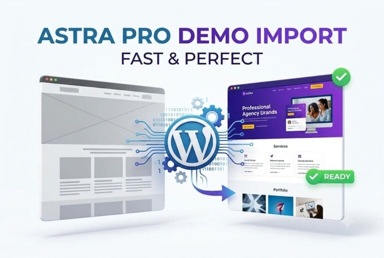 Astra Pro Theme Installation & Agency Template Import