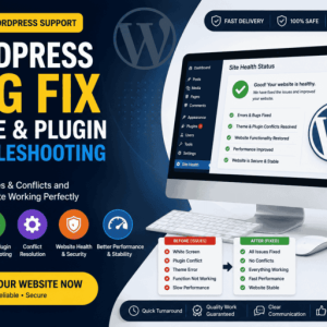 WordPress Bug Fix, Theme & Plugin Troubleshooting