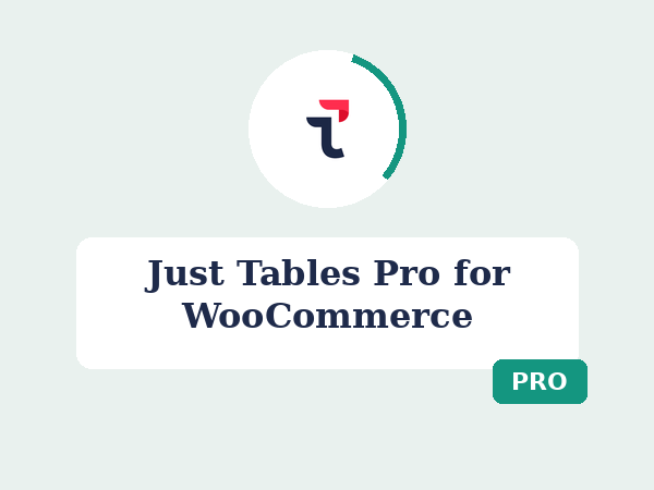 Just Tables Pro for WooCommerce price in Bangladesh